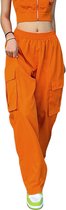 KOSMOS - Koningsdag kleding - Oranje broek - Oranje kleding - Dames - Oranje - Maat S