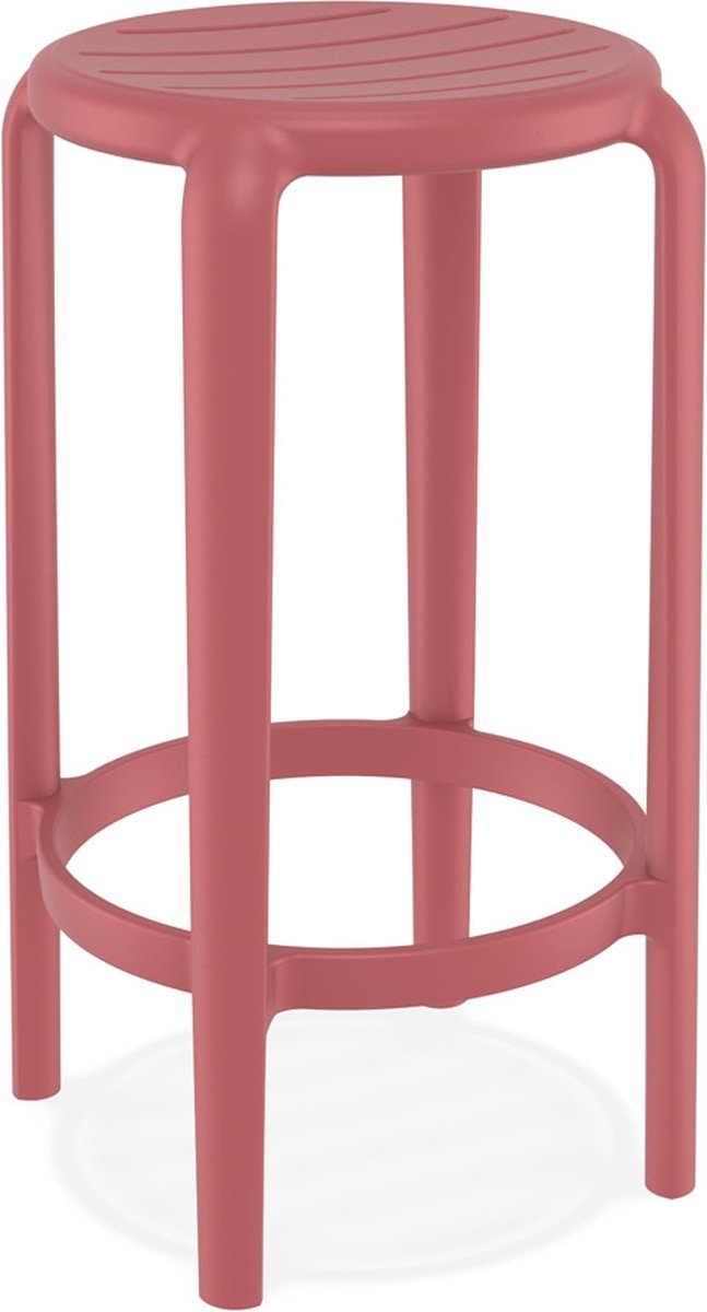 Goedkoopste Alterego - PEYA - Middelhoge tuinkruk - Rood - 36x36x65 cm