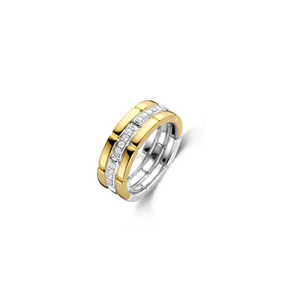 TI SENTO Ring 12270ZY - Zilveren dames ring - Maat 60