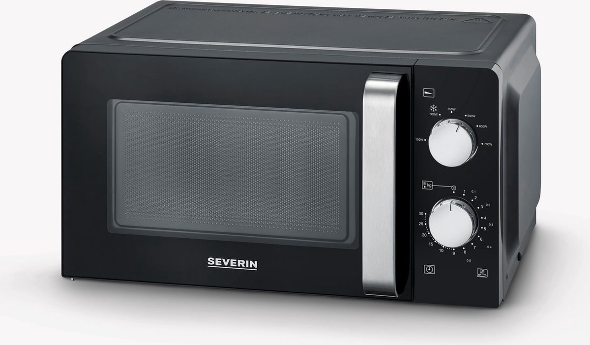 Severin MW 7886 - Solo magnetron - 17 Liter – 6 Vermogensstanden – Compact - Zwart — afbeelding 3