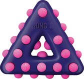 Kong Dotz Triangle - Hondenspeelgoed - Paars - 16,5x16,5x4 cm