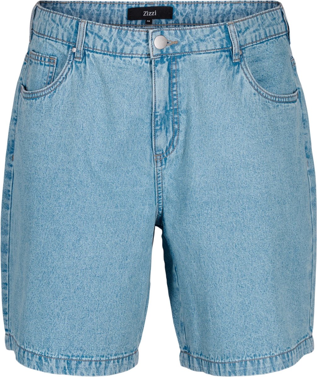 ZIZZI JEVA, SHORTS Dames Jeans - Light Blue - Maat 54