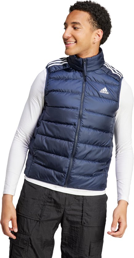 adidas Sportswear Essentials 3-Stripes Light Donsbodywarmer - Heren - Blauw- 2XL