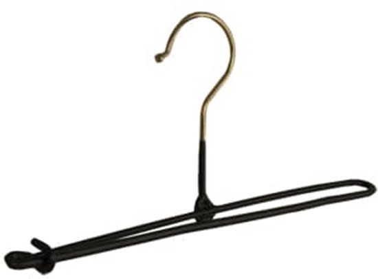Metalen broekhangers, 10 stuks, voor broeken, sokken, rokken, 30 cm, antislip, verchroomd, rokbeugel, met clips, hoge belastbaarheid