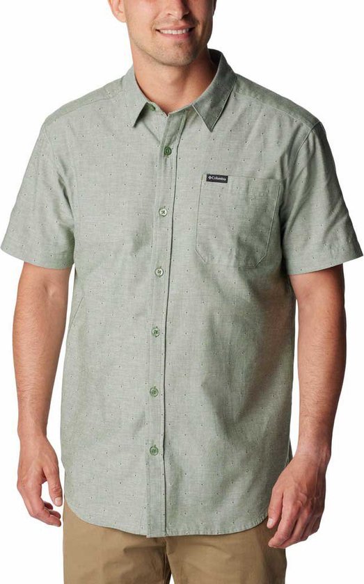 Columbia Rapid Rivers™ Shirt Met Korte Mouwen Groen 2XL Man