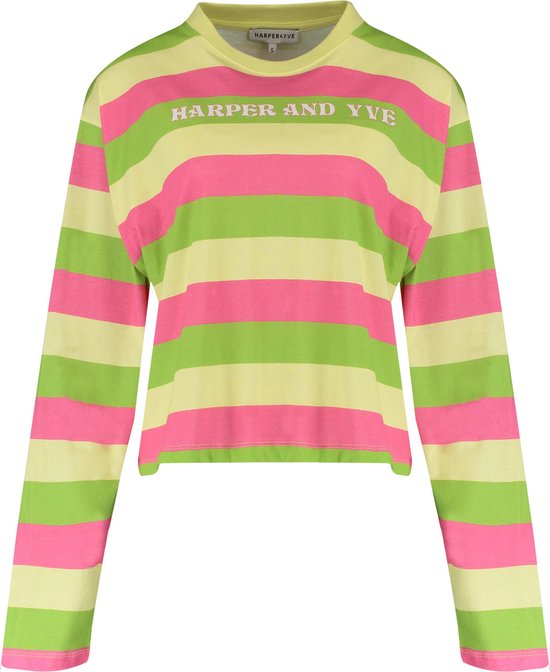 Harper & Yve Harper-ls Tops & T-shirts Dames - Shirt - Groen - Maat XL