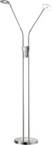 Fischer & Honsel - Lampadaire Dent - 2x LED 0 W (incl). - Fini Nickel Mat / Chrome
