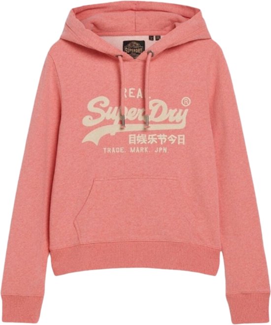 Superdry Embroidered Vl Graphic Capuchon Roze M Vrouw