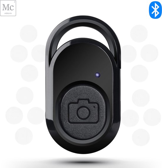 Foto: Bluetooth afstandsbediening selfie knop remote shutter foto neem knop voor fotografie en videografie geschikt voor ios en android mobiel en tablet komt in handig bewaaretuitje inclusief schoonmaakdoekje gratis verzending in nl