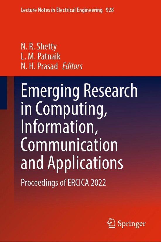 Springer Nature Proceedings Computer Science - Emerging Rese ... - cover