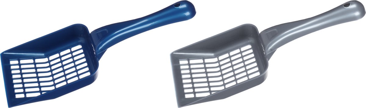 Bol.com Flamingo Kattenbakschep Scoopy - Blauw of Wit - 1 stuk aanbieding