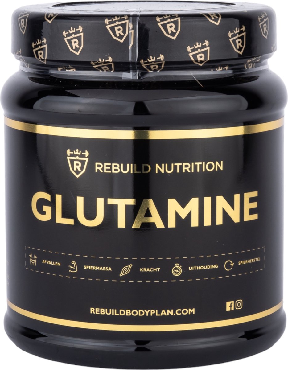 Goedkoopste Rebuild Nutrition Glutamine - 400 gr Poeder - Ondersteunt Herstel en Spiergroei