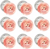 9 buttons Blush Flower corsage - button - corsage - blush - pioen - rros - trouwen - huwelijk - bruiloft