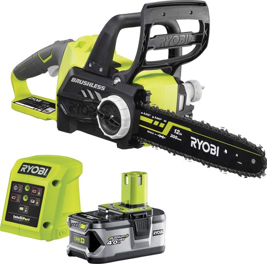 Ryobi RCS1830-140B One+ 18V Brushless Li-ion Accu kettingzaag set 4.0Ah - 30cm
