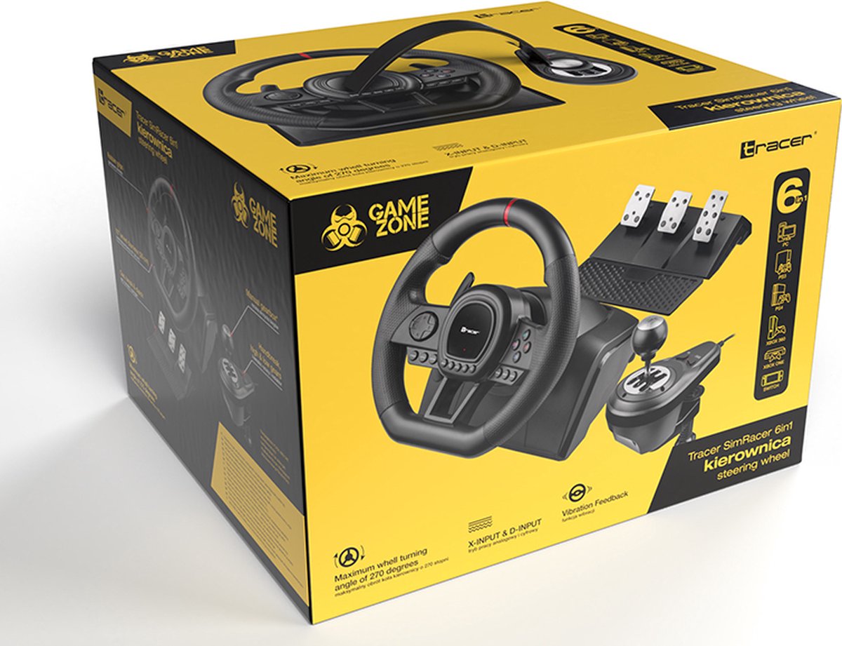 Acer Tracer Gaming Stuurwiel - 6 in 1 Stuur thumbnail 5