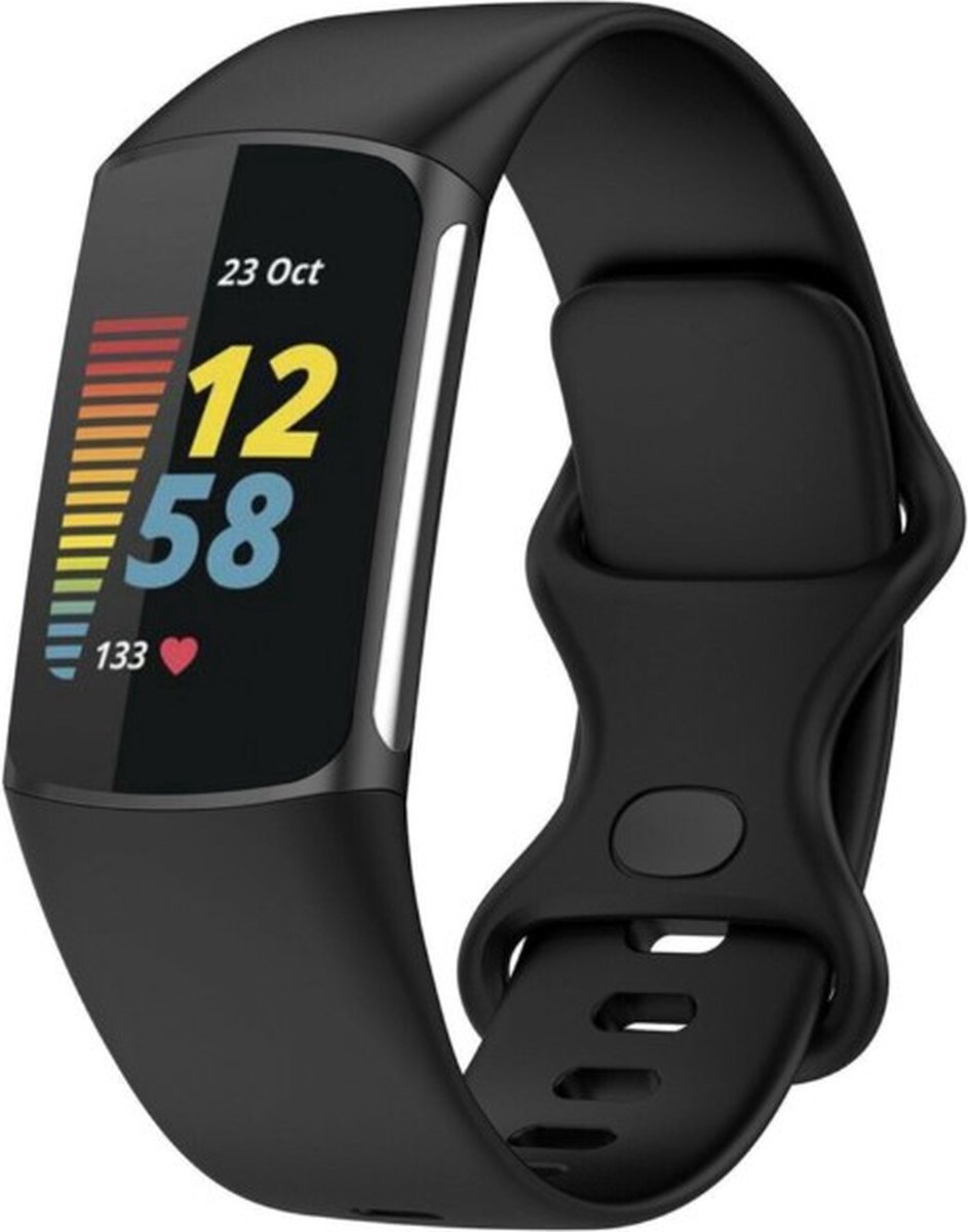*** Siliconen bandje - geschikt voor Fitbit Charge 5/6 - Maat M/L - van Heble® ***