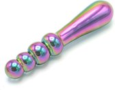 Kiotos Glass - Glazen Dildo Beads - Rainbow