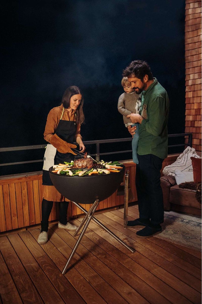 Höfats Bowl 70 Fire Bowl Plancha Set High