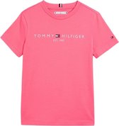 Tommy Hilfiger U ESSENTIAL TEE S/S Meisjes T-shirt - Pink - Maat 12