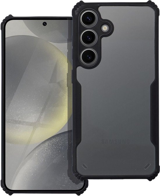 Case2go - Hoesje geschikt voor Samsung Galaxy A15 5G - Shockproof Back Cover - Anti Drop Case - Zwart
