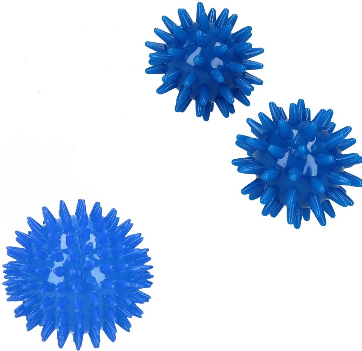 Goedkoopste Massageballen set van 3 – Hoge Dichtheid Massagestekels – Triggerpoint – Lacrossebal – Blauw