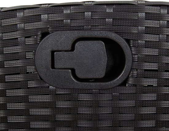 vidaXL-Ensemble de jardin 9 pièces-poly-rotin-noir