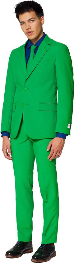 OppoSuits Evergreen - Mannen Kostuum - Groen - Feest - Maat 54