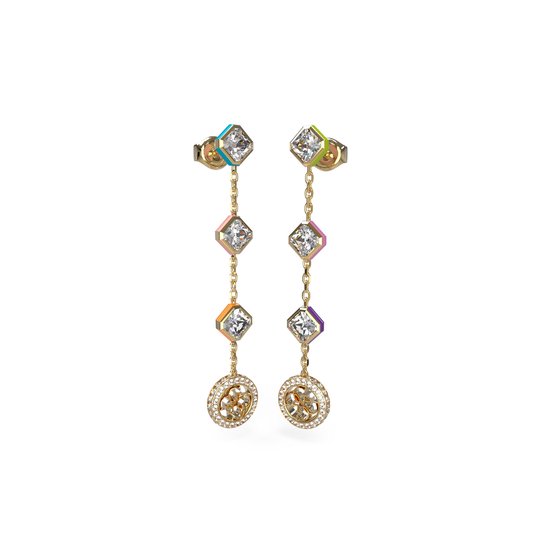 Guess Jewellery JUBE04152JWYGMCT-U Boucles d'oreilles Doré - Multicolore