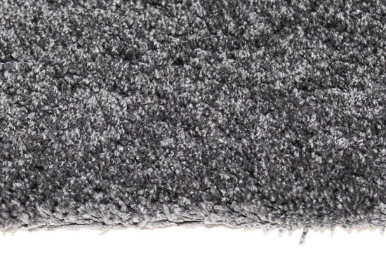 Schoonloopmat - Deurmat - Droogloopmat zwart antraciet 80x90 uitwasbaar antislip