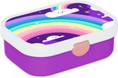Bol.com Mepal Broodtrommel voor Kinderen - Bento Lunchbox - Regenboog - Inclusief Bentobakje & Vorkje - BPA vrij en Vaatwasserbe... aanbieding