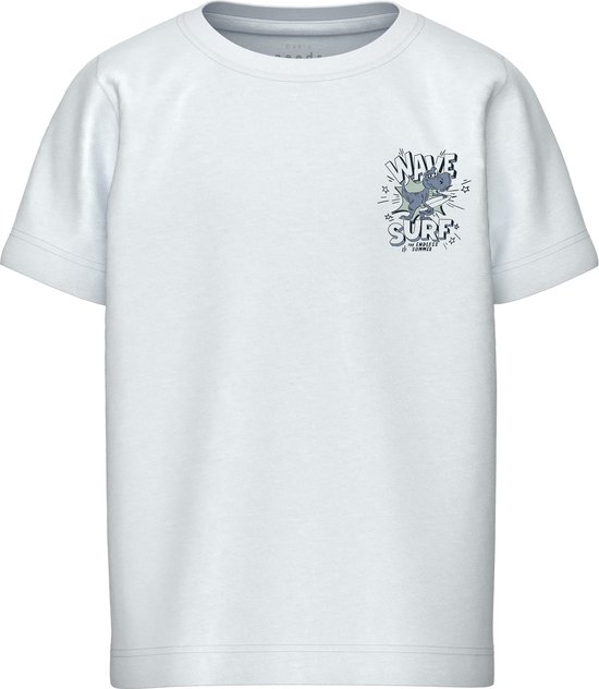 Name it t-shirt jongens - wit - NMMvelix - maat 110