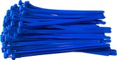 Kortpack - Hersluitbare Kabelbinders/Tyraps - 100mm lang x 7.6mm breed - 100 Stuks per verpakking - Blauw - Volledig herbruikbaar - (099.1024)