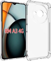 Coverup TPU Back Cover met AirBag Corners - Geschikt voor Xiaomi Redmi A3 Hoesje - Transparant