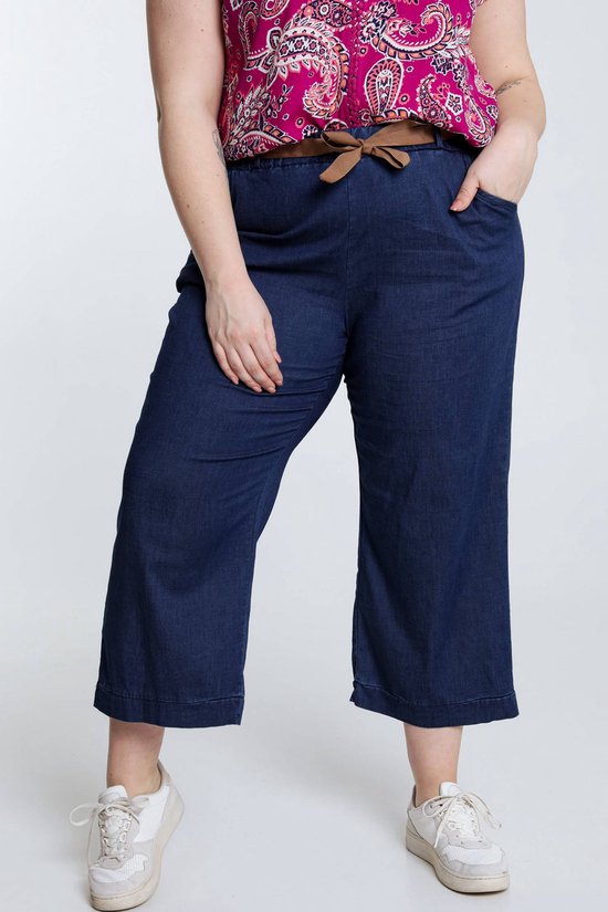 Paprika Lichte 7/8-jeans met brede broekspijpen