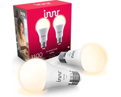 Innr smart E27 LED lamp - geschikt voor Philips Hue - Zigbee bulb - warmwit licht - slimme lamp -…