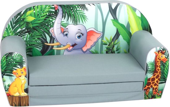 Kinderbank Jungle - Kindersofa – Peuterstoel – 1 jaar - Kinderzetel - Kinderfauteuil – Gomoor