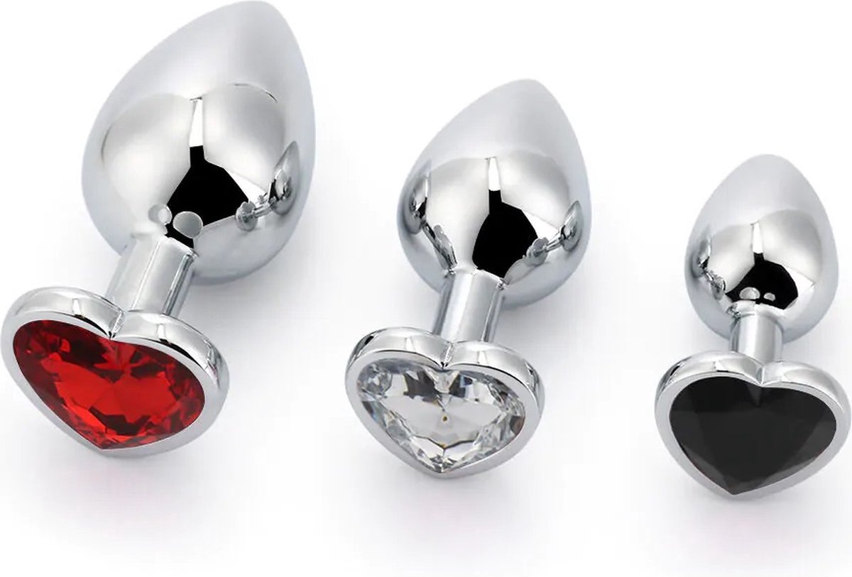 Goedkoopste BRUTUS - 3 Alu Plug Set - with Gemstones
