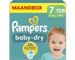 Pampers - Baby Dry - Maat 7 - Maandbox - 126 stuks - 15+ KG