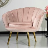Fauteuil enfant 1 personne Belle chaise haute velours rose