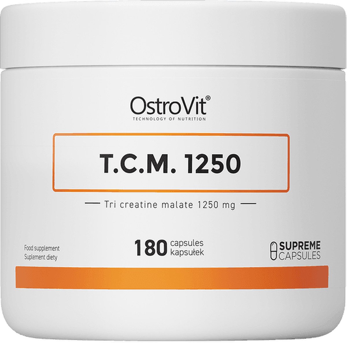 Goedkoopste Creatine - 24 x Tri Creatine Malate 1250mg 180 Capsules OstroVit