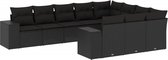 vidaXL-10-delige-Loungeset-met-kussens-poly-rattan-zwart