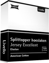 Livello Hoeslaken Splittopper Jersey Excellent White 250 gr 180x200 t/m 200x220