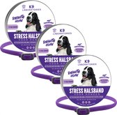 Anti-stress halsband Hond 3pak - Met feromonen - Tegen verlatingsangst, agressie en stress bij honden - Ideaal bij reizen, dierenartsbezoek, hard lawaai, vuurwerk - Wetenschappelijk bewezen