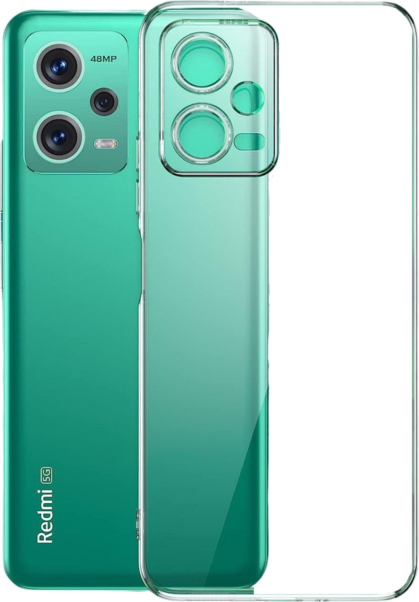 Hoesje voor Xiaomi Redmi Note 12 5G / Poco X5 5G backcover Shockproof siliconen Transparant