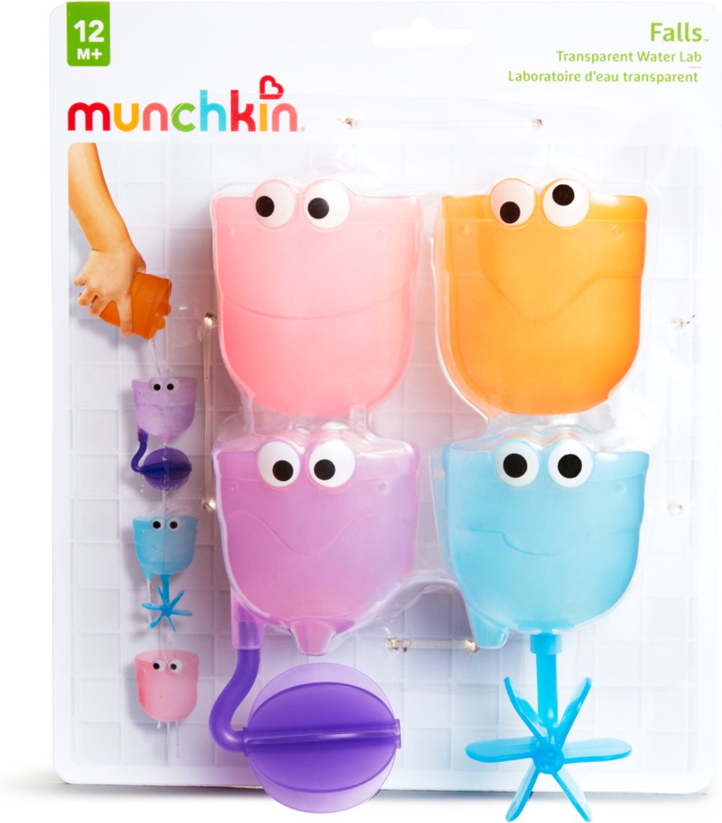 Munchkin Falls Badspeelgoed - Set van 4 bekertjes met watertrechter - Vanaf 12 maanden — afbeelding 6