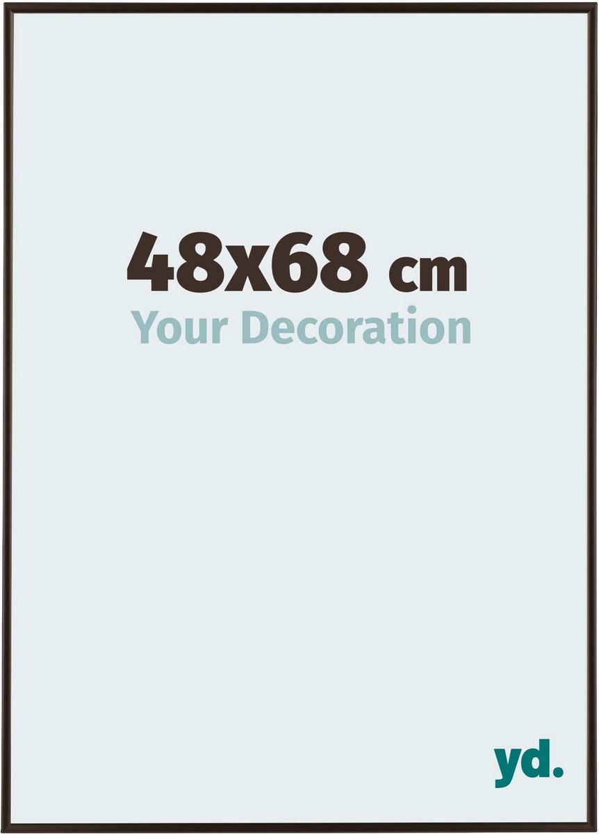 yd. Your Decoration - Fotolijst 48x68 cm - Kunststof - Antraciet - Evry