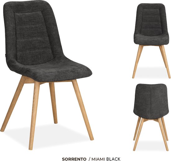 MX Sofa Eetkamer stoel Sorrento | kleur: Black