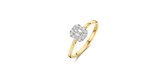 Blush Ring LG1010Y/54 14k Geelgoud 0.40crt G SI Briljant Lab Grown Diamant Maat 54