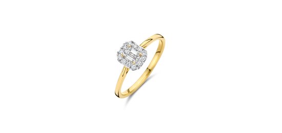 Ring Blush LG1010Y/54 Or jaune 14 carats 0,40 crt G SI Diamant Briljant cultivé en laboratoire Taille 54