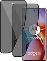 2x Privé Screenprotector geschikt voor Motorola Edge 40 Pro Screenprotector - Privacy Beschermglas - Privacy Proteqt+